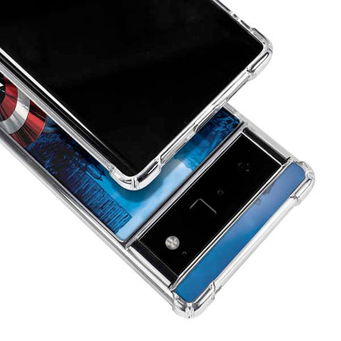 Marvel Captain America Portrait Google Pixel 6 Clear Case